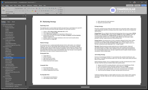 vape shop business plan marketing plan financialmodelslab