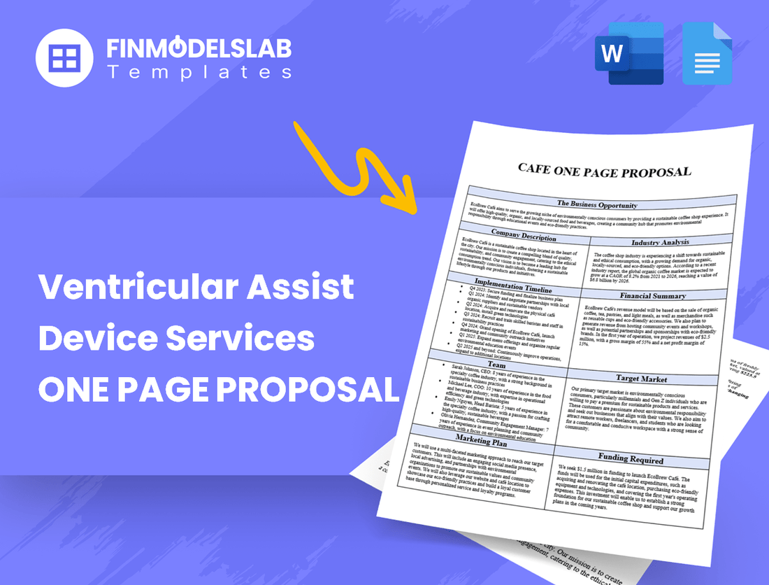 Ventricular Assist Device Services Business Proposal