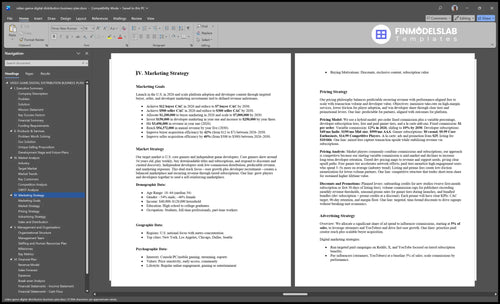 video game digital distribution business plan marketing plan financialmodelslab