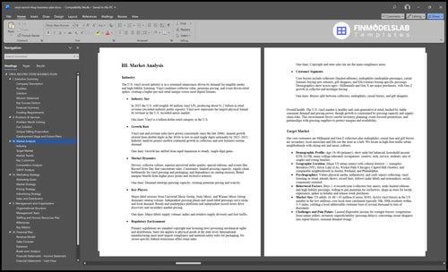 vinyl record shop business plan marketing analysis financialmodelslab