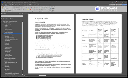 virtual escape room experiences business plan product financialmodelslab