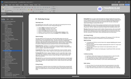 vr escape room business plan marketing plan financialmodelslab
