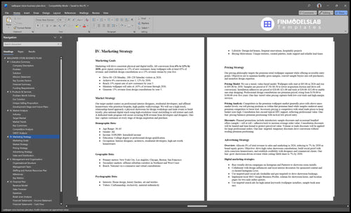 wallpaper store business plan marketing plan financialmodelslab