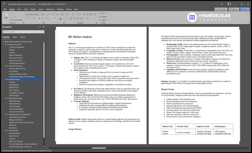 web design agency business plan marketing analysis financialmodelslab
