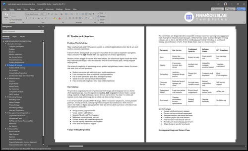 web design agency business plan product financialmodelslab