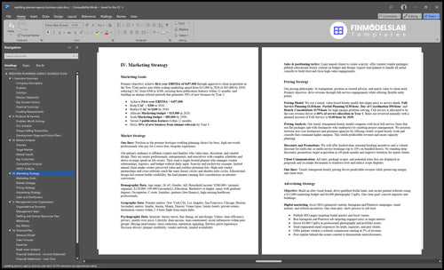 wedding planner agency business plan marketing plan financialmodelslab