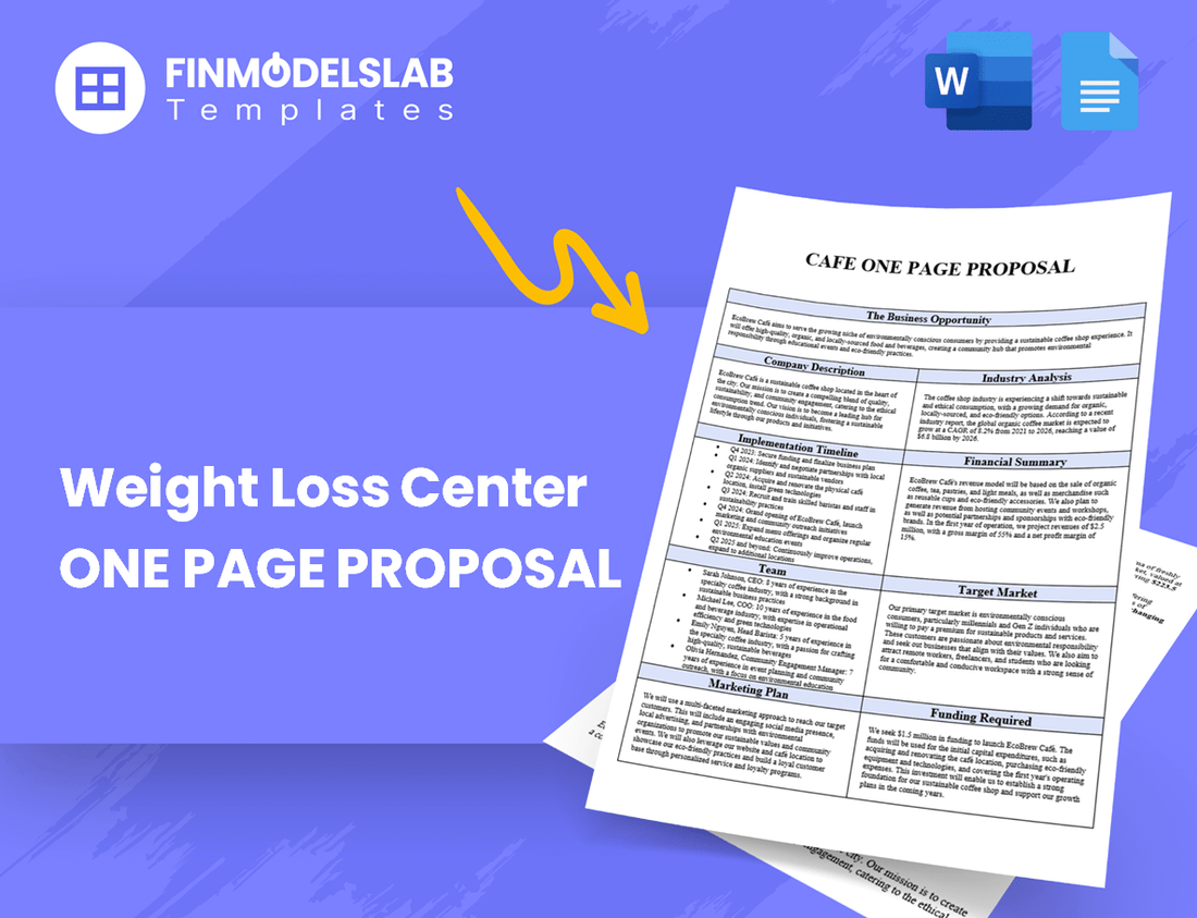 Weight Loss Center Business Proposal